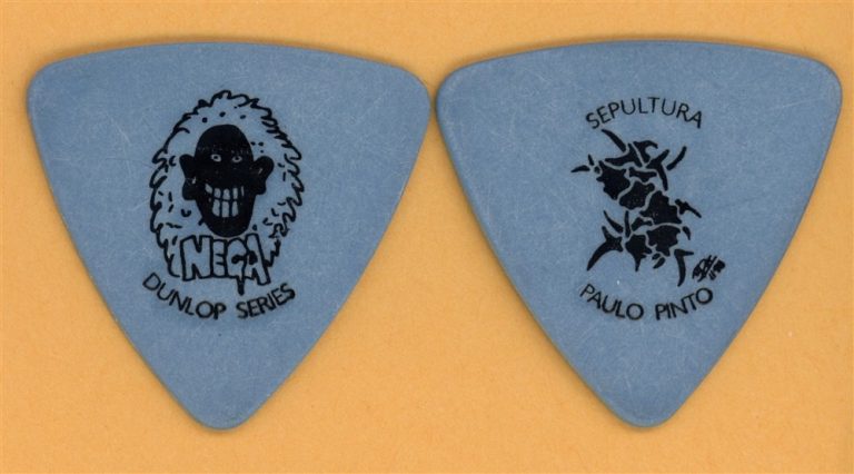 Sepultura Paulo Pinto Jr Vintage Tour Guitar Pick - 1997 Dunlop Artist Series