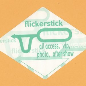 Flickerstick 1997 Chloroform the One You Love Concert Tour Backstage Pass