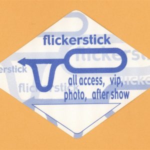 Flickerstick 1997 Chloroform the One You Love Concert Tour Backstage Pass