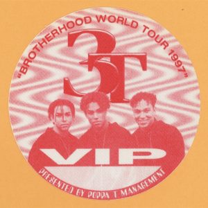 3T 1997 Brotherhood World Tour VIP Backstage Pass
