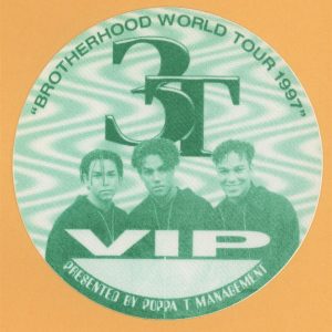 3T 1997 Brotherhood World Tour VIP Backstage Pass