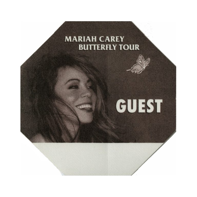 Mariah Carey 1998 Butterfly Concert Tour Guest Backstage Pass