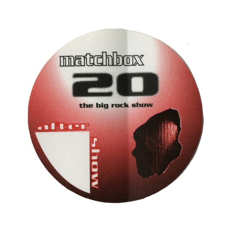 Matchbox 20 1998 Big Rock Show Concert Tour Aftershow Backstage Pass