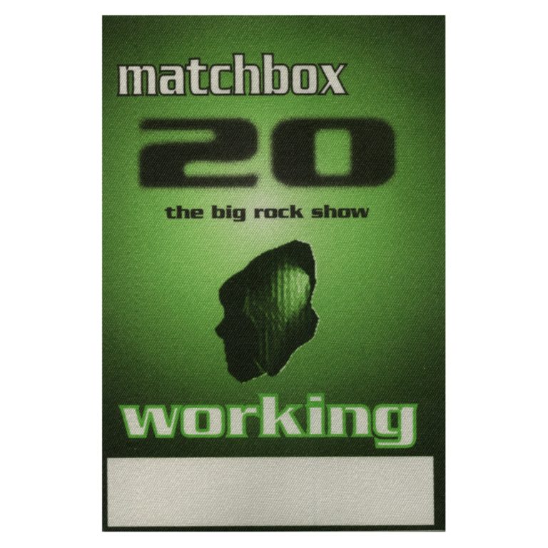 Matchbox 20 1998 Big Rock Show Concert Tour Backstage Pass