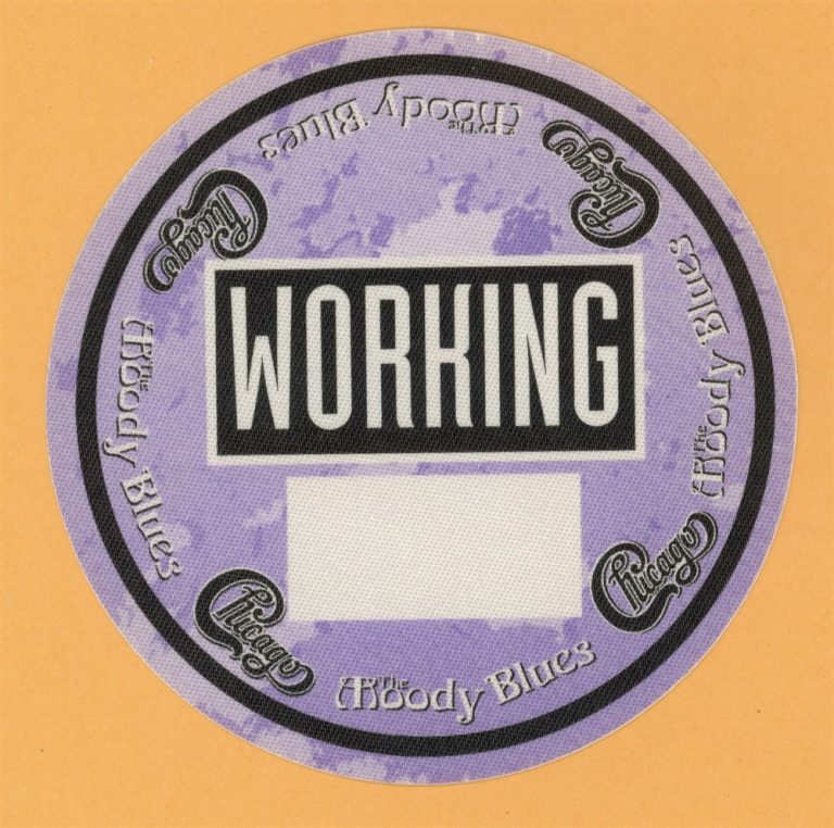 Chicago 1992 The Moody Blues Concert Tour WORKING Backstage Pass