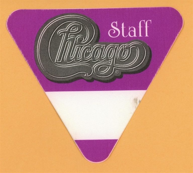 Chicago 1994 Night & Day Concert Tour STAFF Backstage Pass