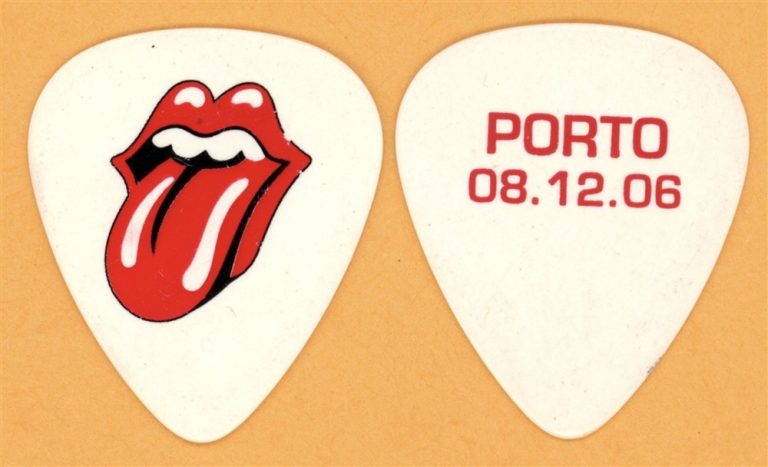Rolling Stones Keith Richards Porto Guitar Pick - 2006 Bigger Bang Tour