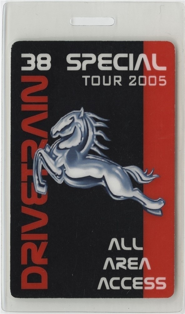 38 Special 2005 Drivetrain Concert Tour All Access Laminated Backstage Pass