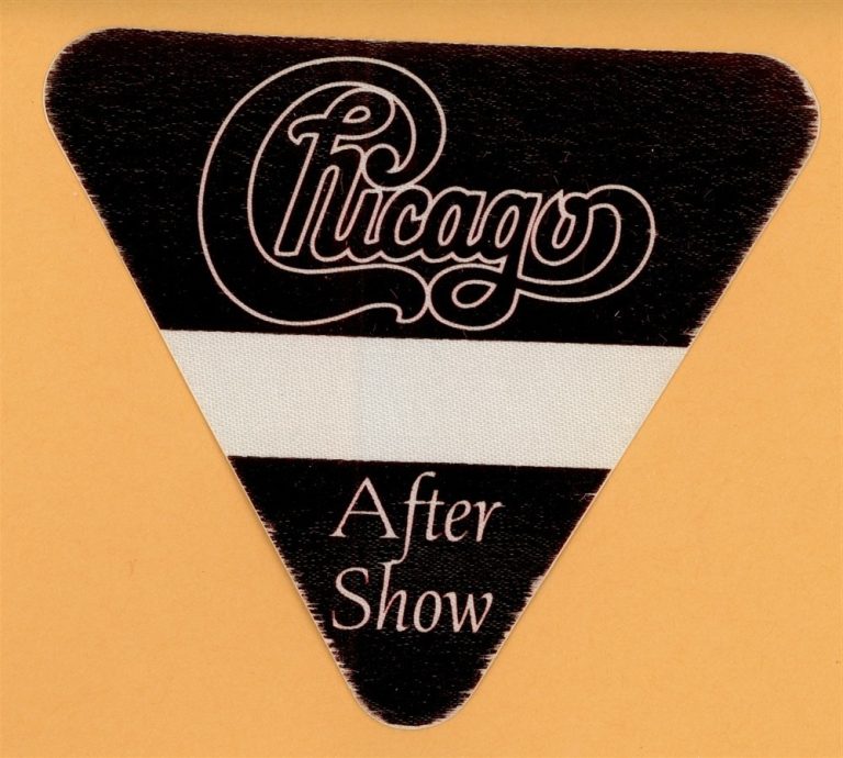 Chicago 1995 Night & Day Concert Tour AFTER SHOW Backstage Pass
