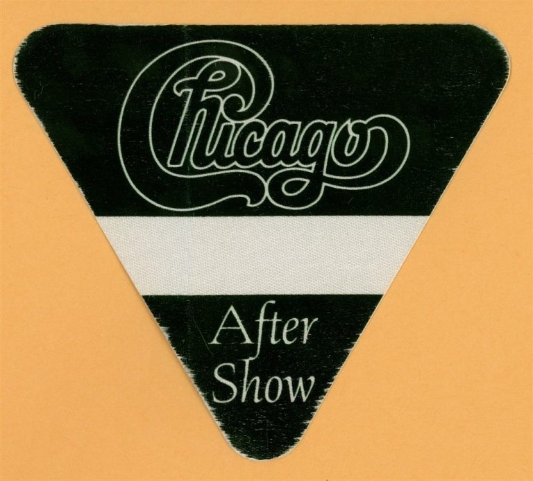 Chicago 1995 Night & Day Concert Tour AFTER SHOW Backstage Pass