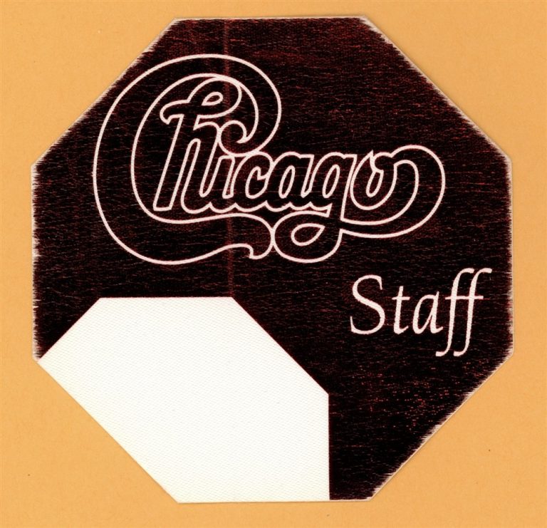 Chicago 1995 Night & Day Concert Tour STAFF Backstage Pass