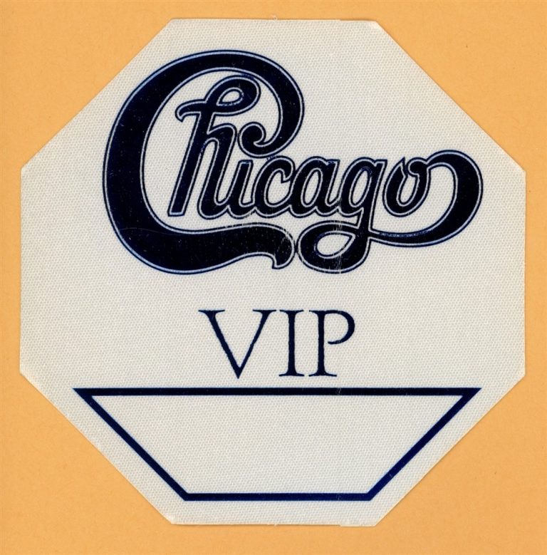 Chicago 1995 Night & Day Concert Tour VIP Backstage Pass