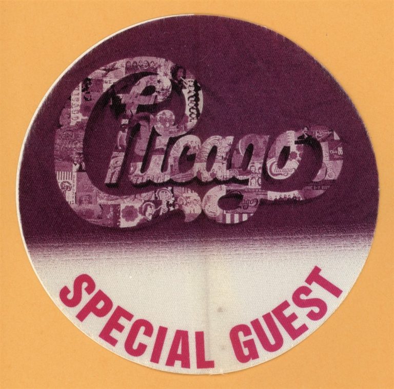 Chicago 1999 Concert Tour GUEST Backstage Pass