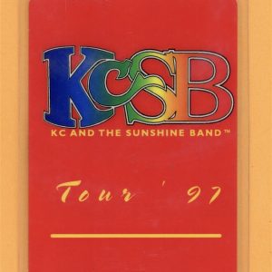 KC & The Sunshine Band 1997 Get Down Tour Laminated AA Backstage Pass