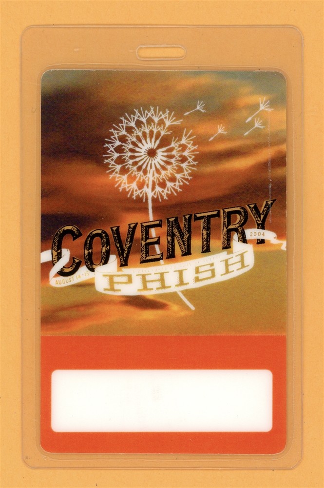 Phish 2004 Coventry Tour Guest Laminated Backstage Pass