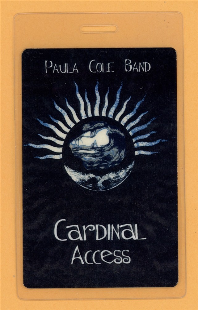 Paula Cole 1999 Amen Tour All Access Laminated Backstage Pass