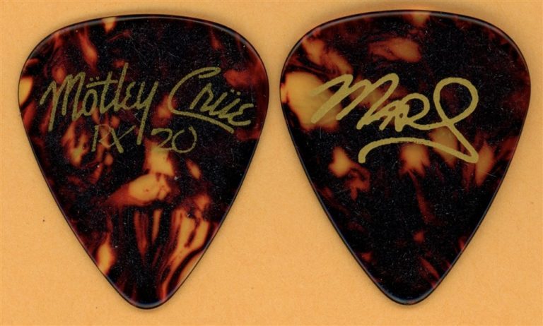 Motley Crue Mick Mars Vintage Guitar Pick - 2009 RX 20 Tour