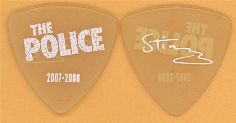 The Police Sting Vintage Guitar Pick - 2007 Reunion Tour