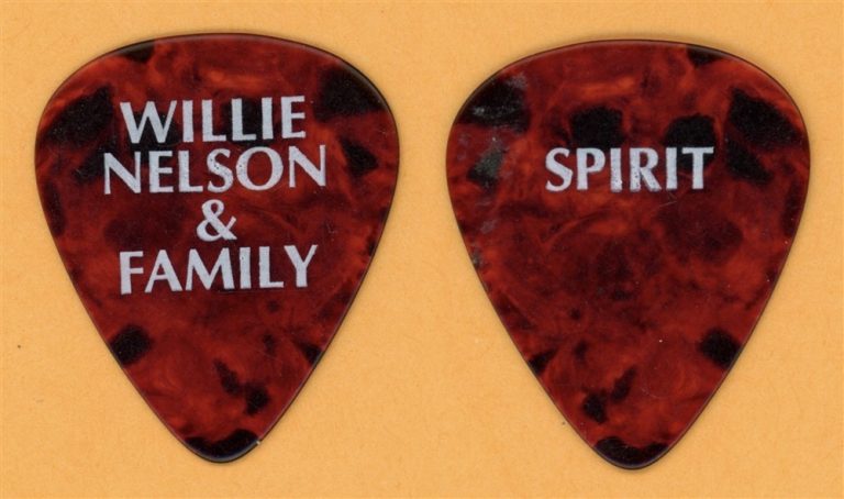 Willie Nelson & Family Vintage Guitar Pick - 1996 Spirit Tour
