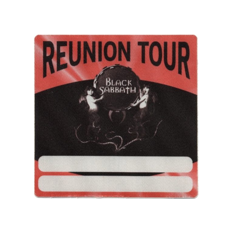 Black Sabbath 1999 Reunion Concert Tour Guest Backstage Pass