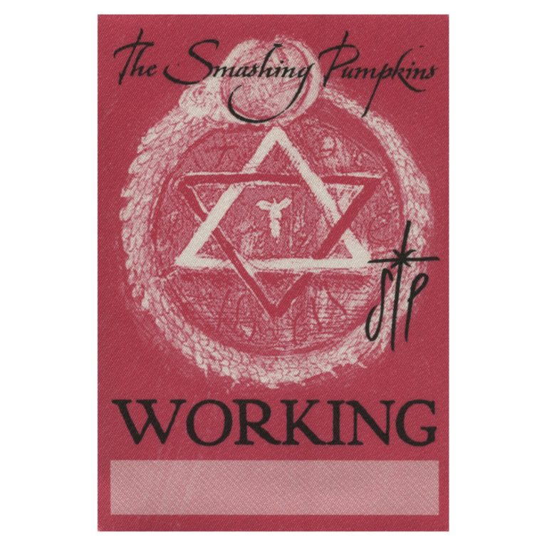 Smashing Pumpkins 2000 Machina Concert Tour Working Backstage Pass