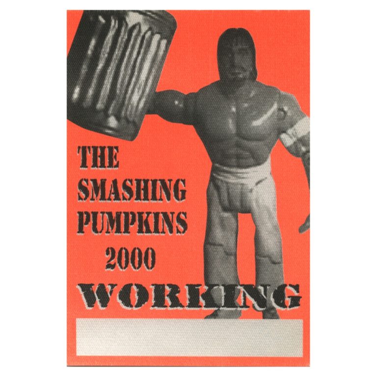 Smashing Pumpkins 2000 Machina Concert Tour Working Backstage Pass