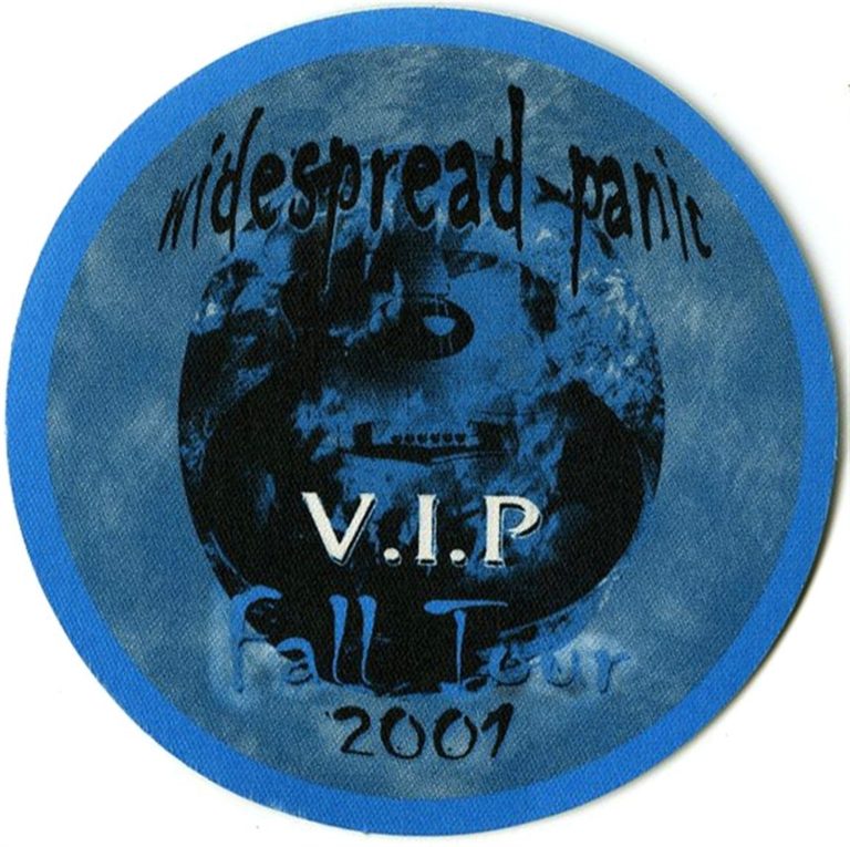 Widespread Panic 2001 Don't Tell the Band Concert Tour VIP Backstage Pass