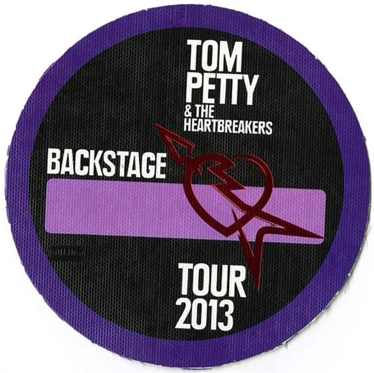 Tom Petty 2013 Concert Tour Backstage Pass