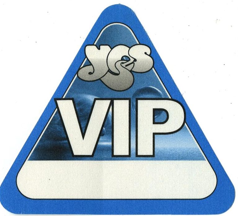 Yes 2002 Magnification Concert Tour VIP Backstage Pass