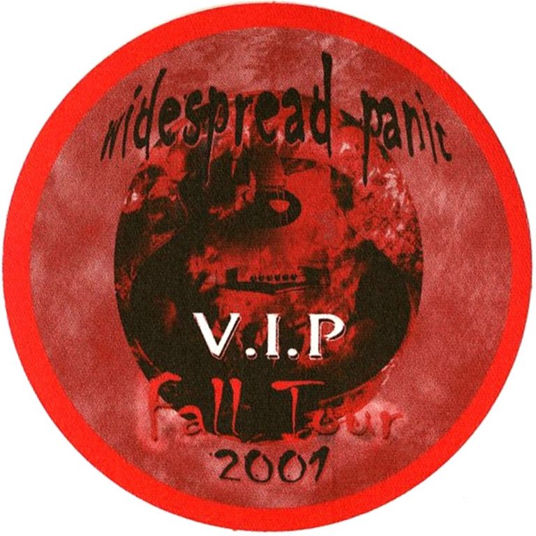 Widespread Panic 2001 Don't Tell the Band Concert Tour VIP Backstage Pass