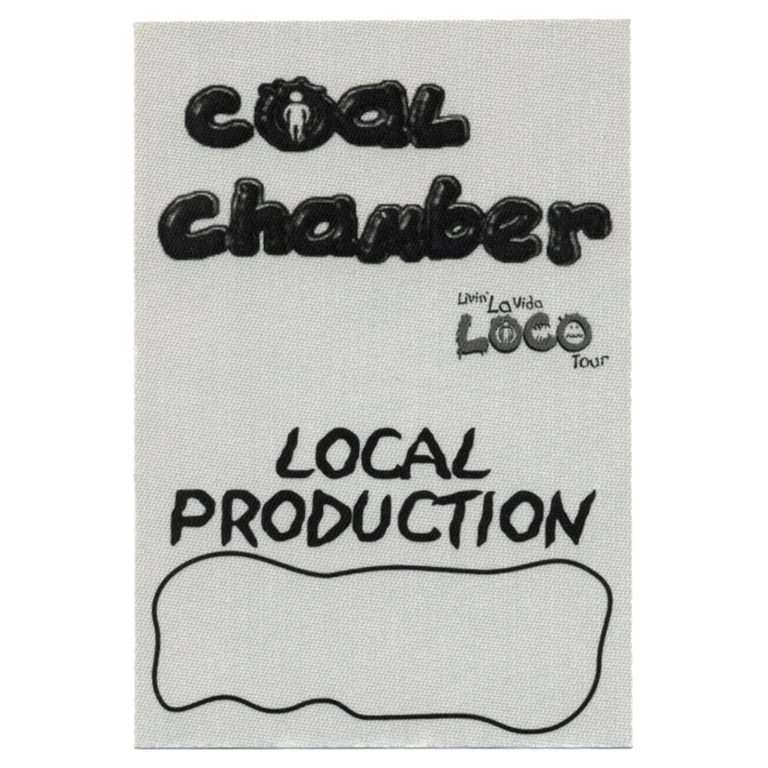 Coal Chamber 1999 Chamber Music Concert Tour Local Backstage Pass