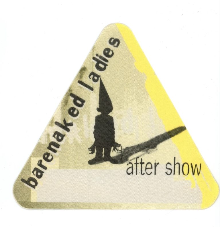 Barenaked Ladies 1998 Stunt Concert Tour Aftershow Backstage Pass