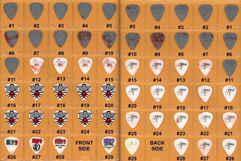 Kiss Gene Simmons & Paul Stanley Authentic Guitar Pick - Stage Used - YOU Pick