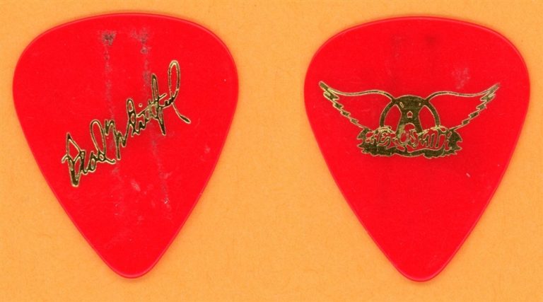 Aerosmith Brad Whitford Vintage Tour Guitar Pick - 1993 Get A Grip Tour