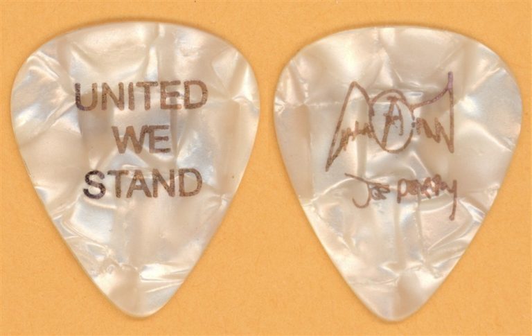 Aerosmith Joe Perry Vintage Guitar Pick - 2001 United We Stand
