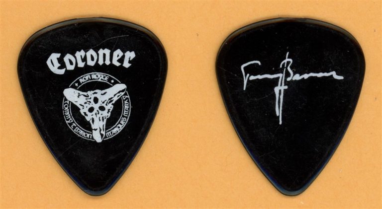 Coroner Tommy T. Baron Vintage Tour Guitar Pick