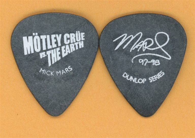 Motley Crue Mick Mars Vintage Tour Guitar Pick - 1997 Dunlop Artist Series