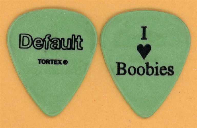 Default Dallas Smith I Love Boobies Vintage Guitar Pick - 2004 US Tour