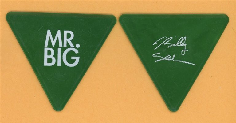 Mr. Big Billy Sheehan Vintage Guitar Pick - 2009 Reunion Tour