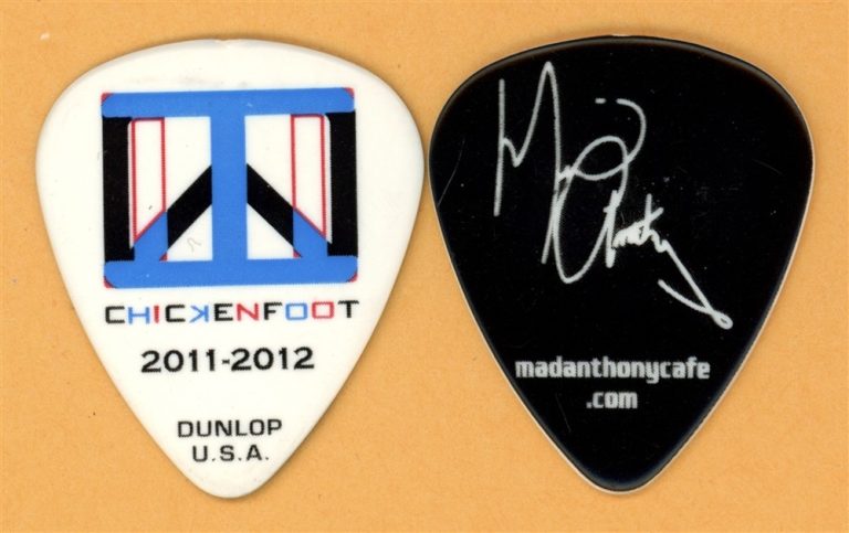Chickenfoot Michael Anthony Van Halen Vintage Guitar Pick - 2011 Tour