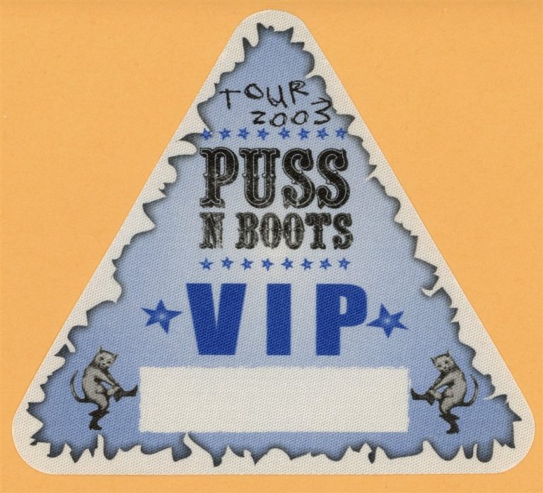 Nora Jones 2003 Puss N Boots Concert Tour VIP Backstage Pass