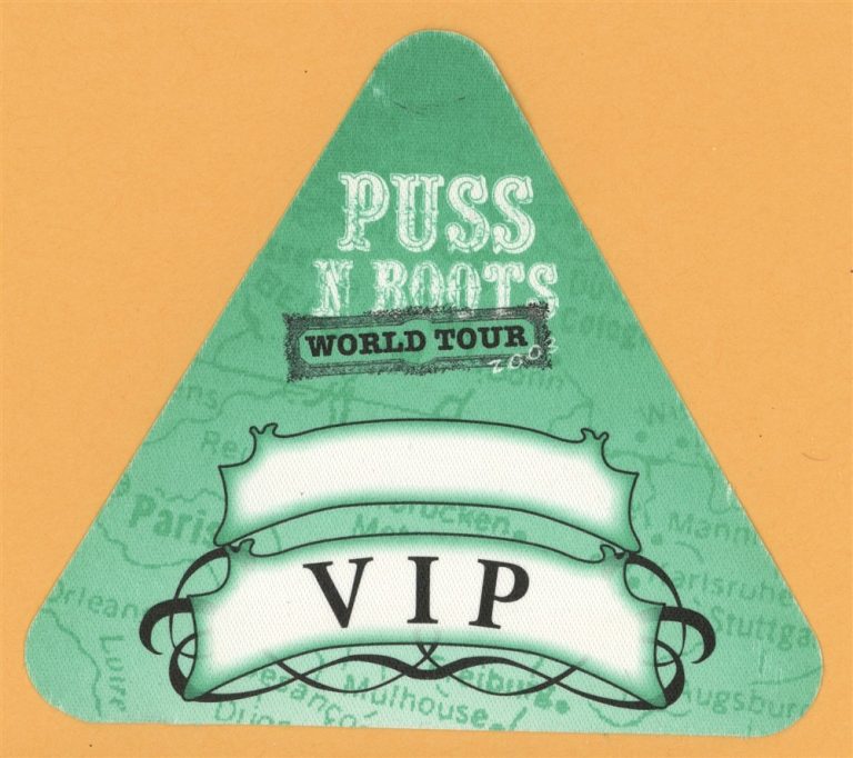 Nora Jones 2003 Puss N Boots Concert Tour VIP Backstage Pass