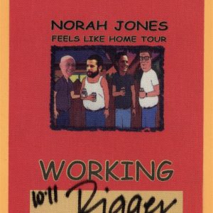 Nora Jones 2004 Feels Like Home Concert Tour Backstage Pass