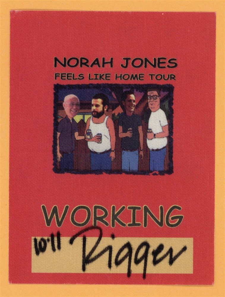 Nora Jones 2004 Feels Like Home Concert Tour Backstage Pass
