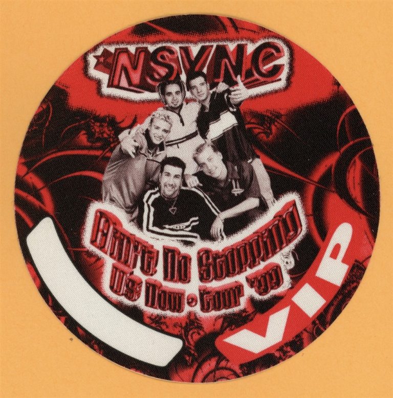 NSYNC 1999 Ain't No Stoppin' Us Now Concert Tour VIP Backstage Pass
