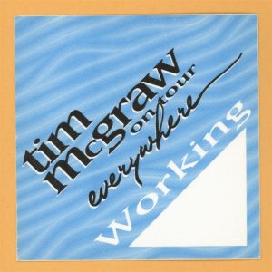 Tim McGraw 1997 Everywhere Concert Tour Working Backstage Pass