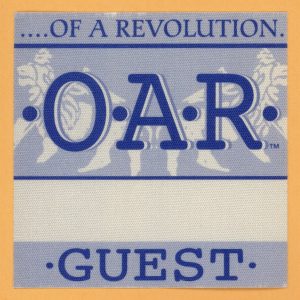 OAR 2002 Of A Revolution Concert Tour GUEST Backstage Pass
