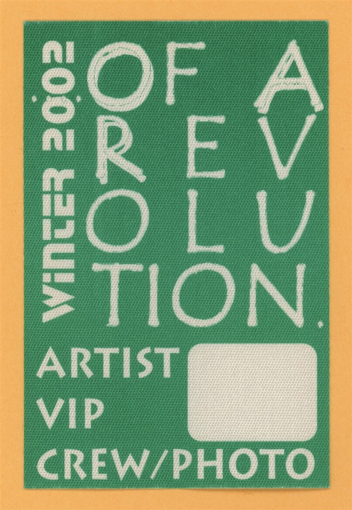 OAR 2002 Of A Revolution Concert Tour VIP Backstage Pass