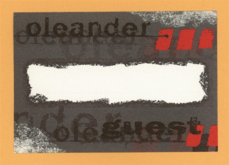 Oleander 2003 Joyride Concert Tour GUEST Backstage Pass