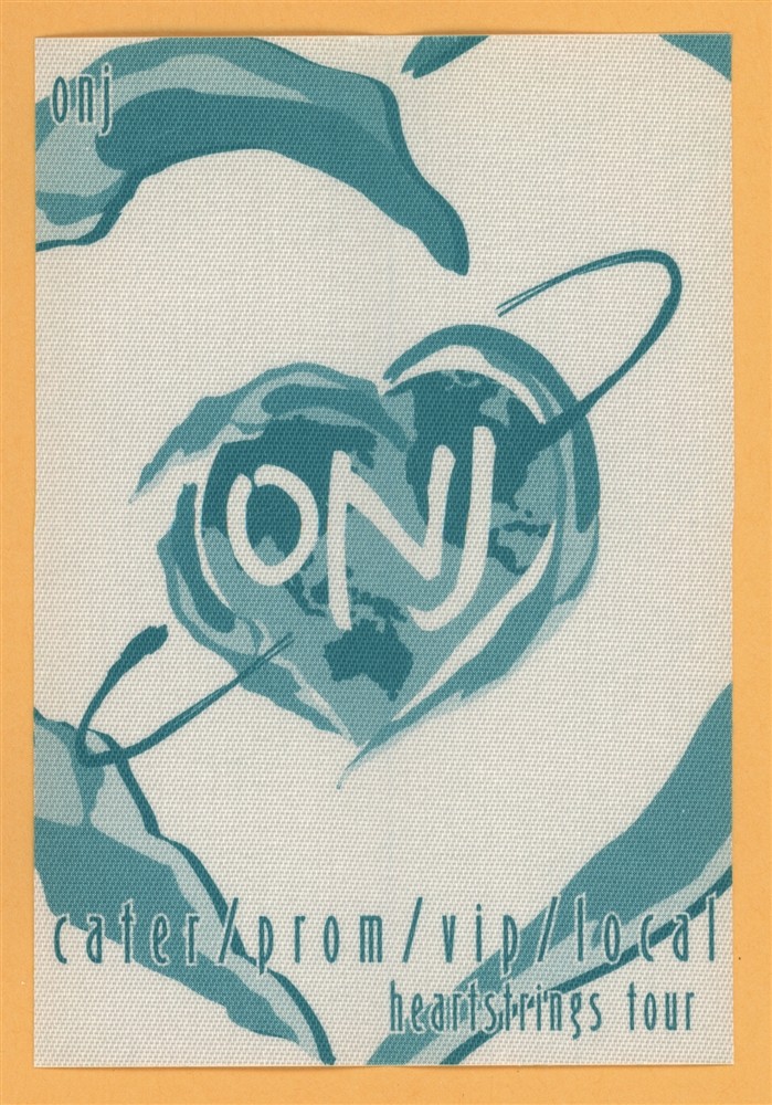 Olivia Newton John 2002 Heartstrings Concert Tour VIP Backstage Pass